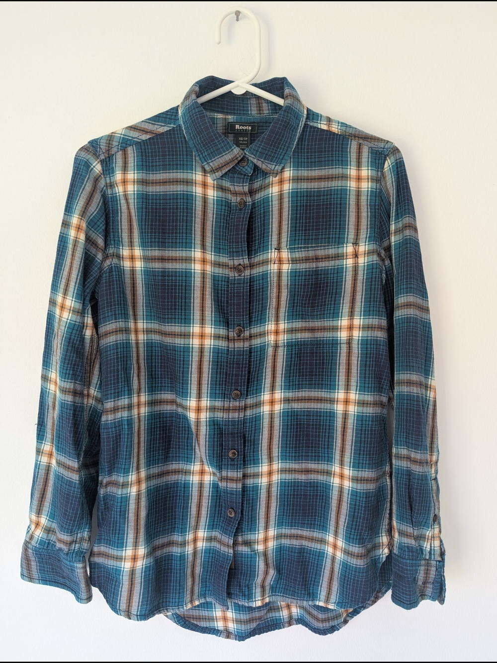 Roots - Boxy Plaid Button-Up Cotton Cottagecore Shirt Women's Size XS/S